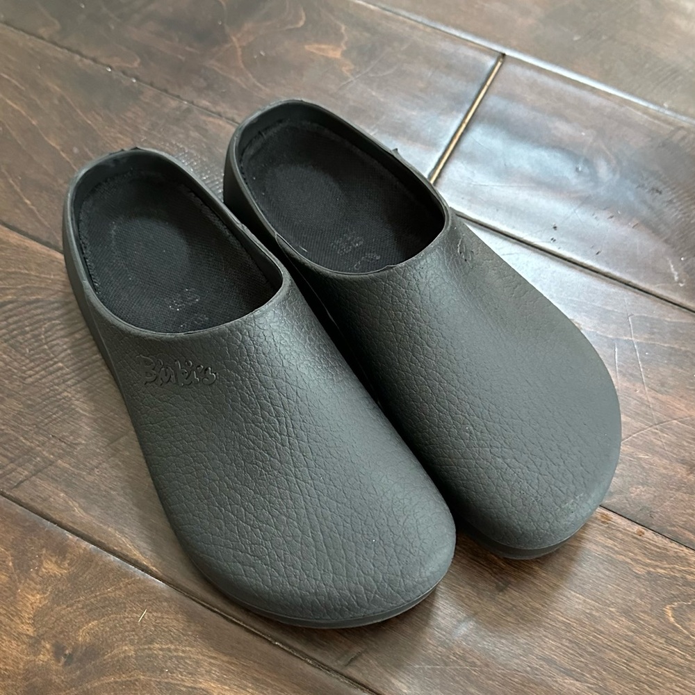 Black Birkenstock Super Birki Clogs